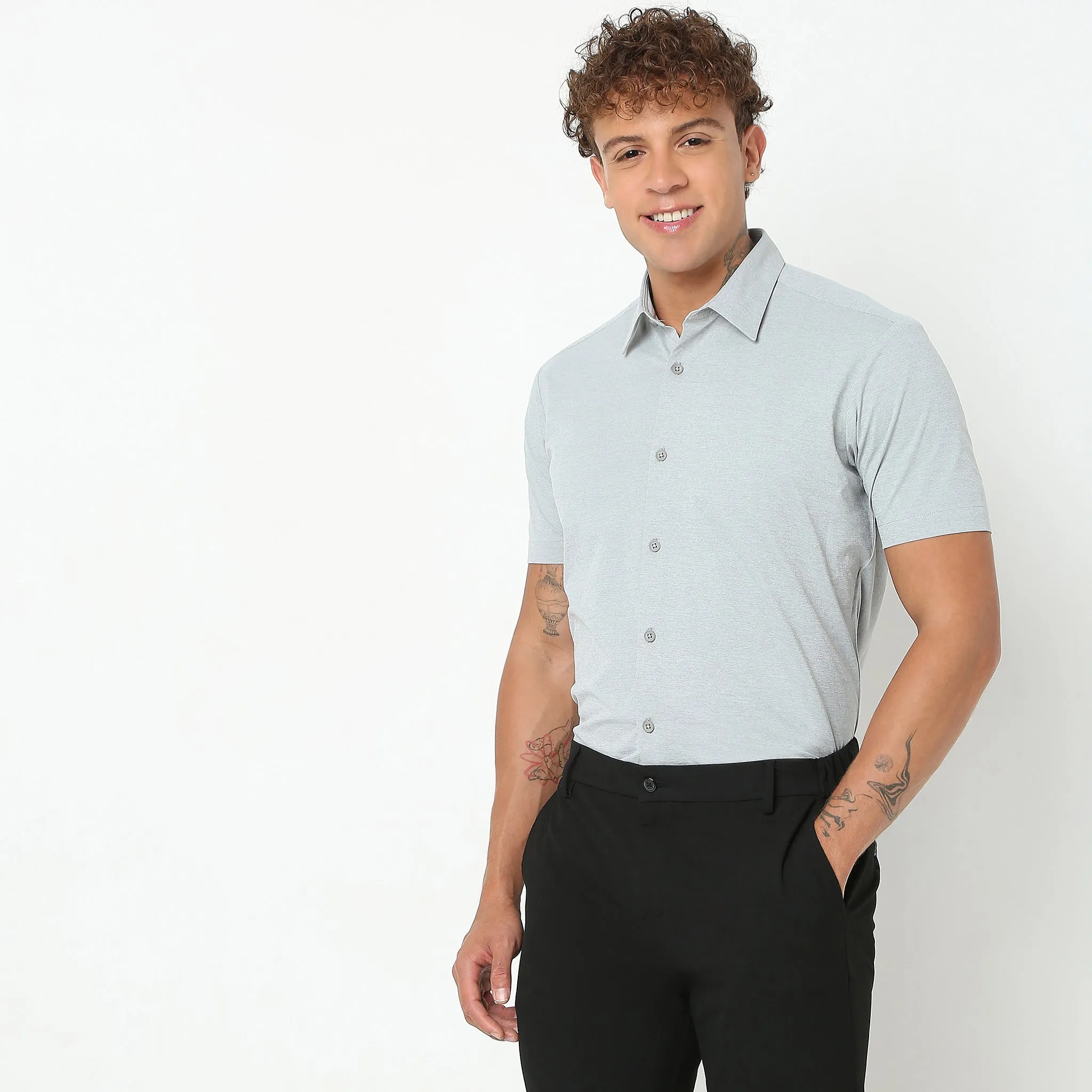 4-Way Ultra Stretch Slim Fit Travelator Shirt