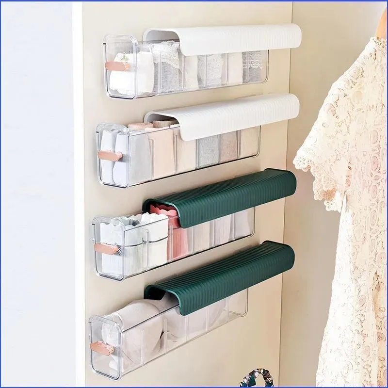 6 Cells Wall Mount Socks Underwear Drawer Organizer