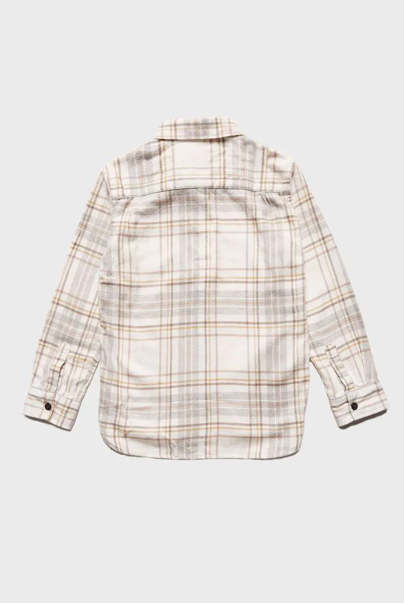 Academy Brand Rookie Edmond Check Shirt - Winter White