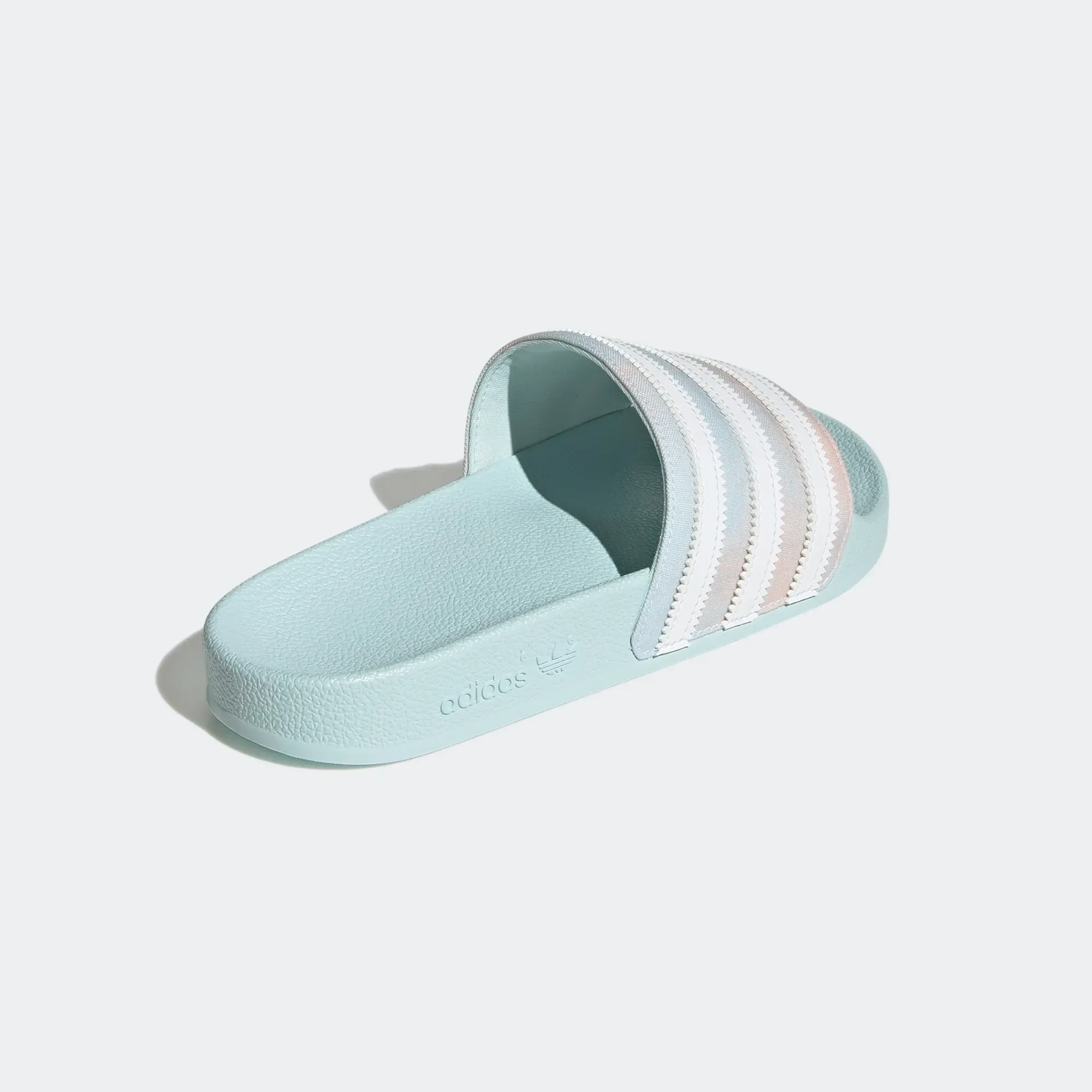 Adidas Women's Adilette Slides - Almost Blue / Cloud White / Core Black