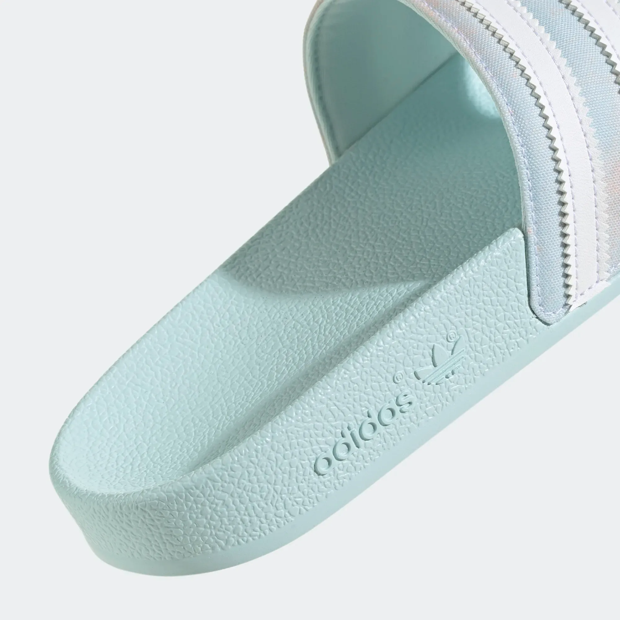 Adidas Women's Adilette Slides - Almost Blue / Cloud White / Core Black