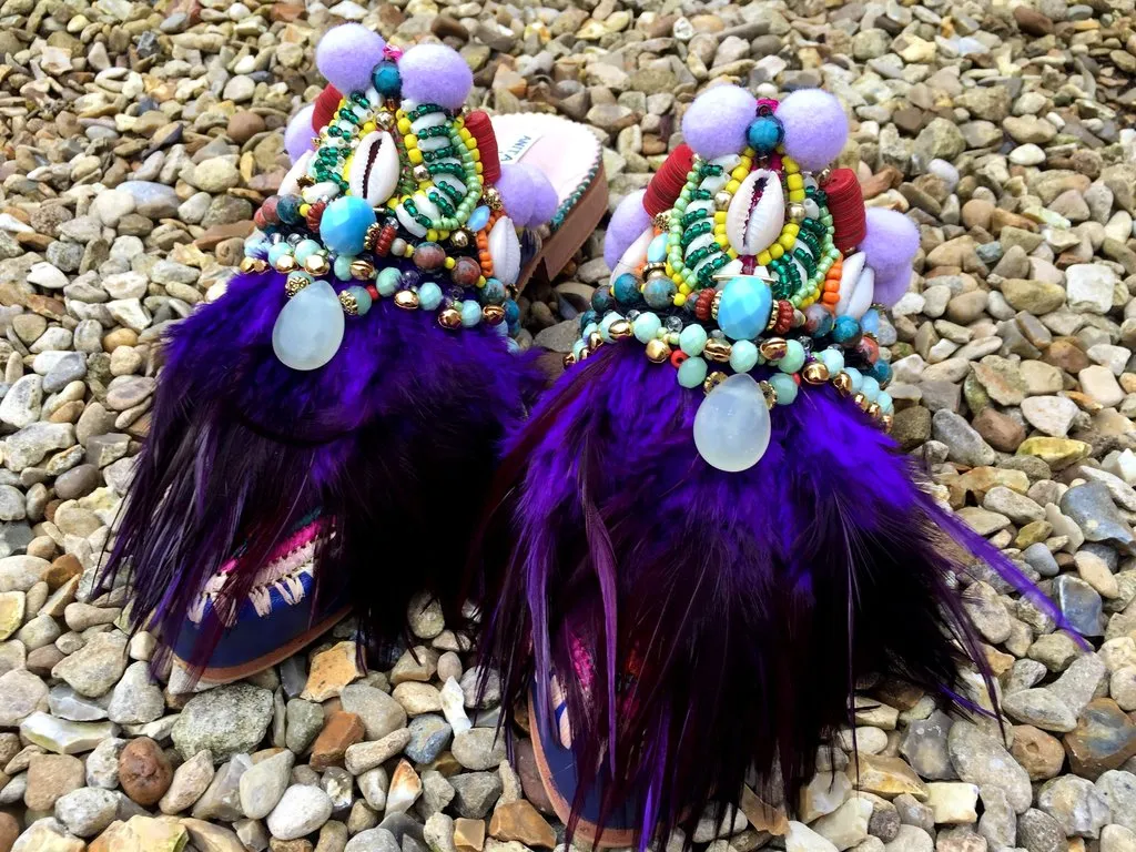 AISLIN EMBELLISHED SLIPPERS