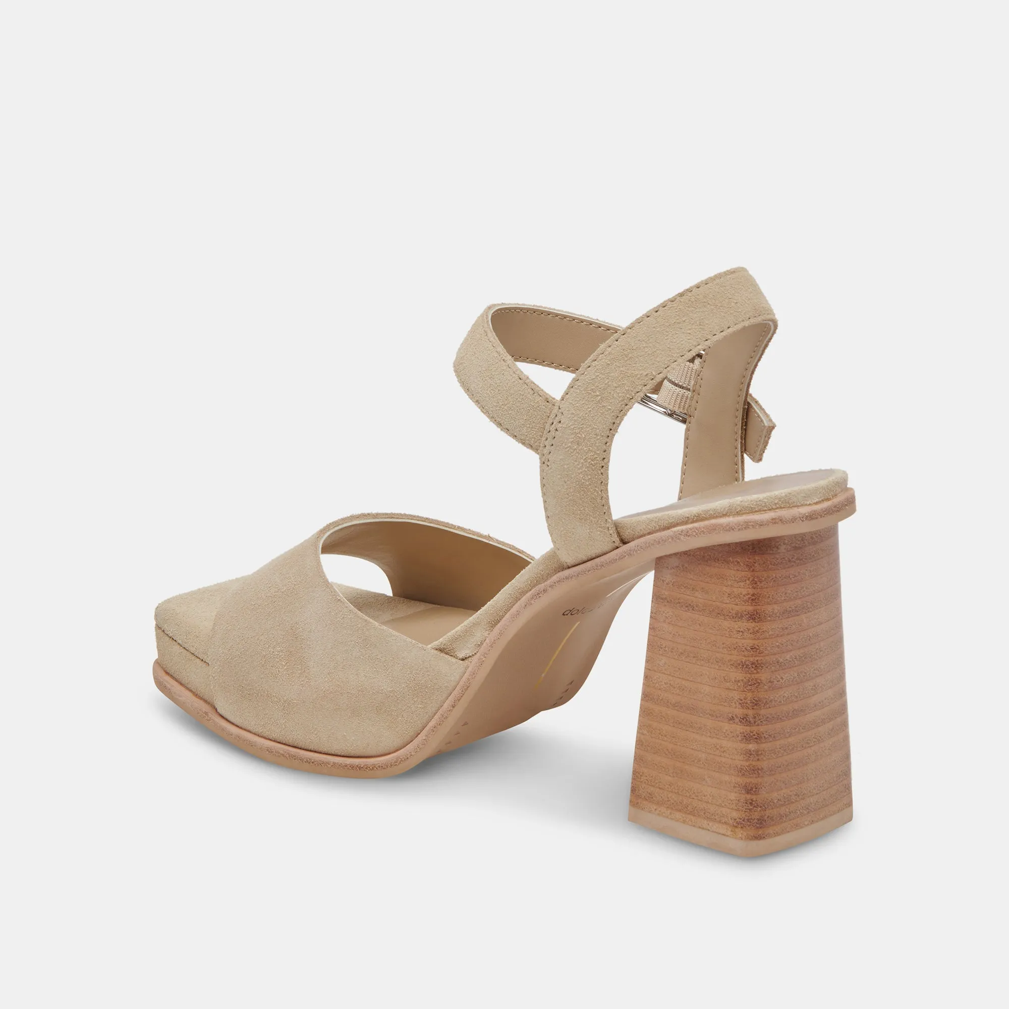 AUBREY HEELS CASHEW SUEDE