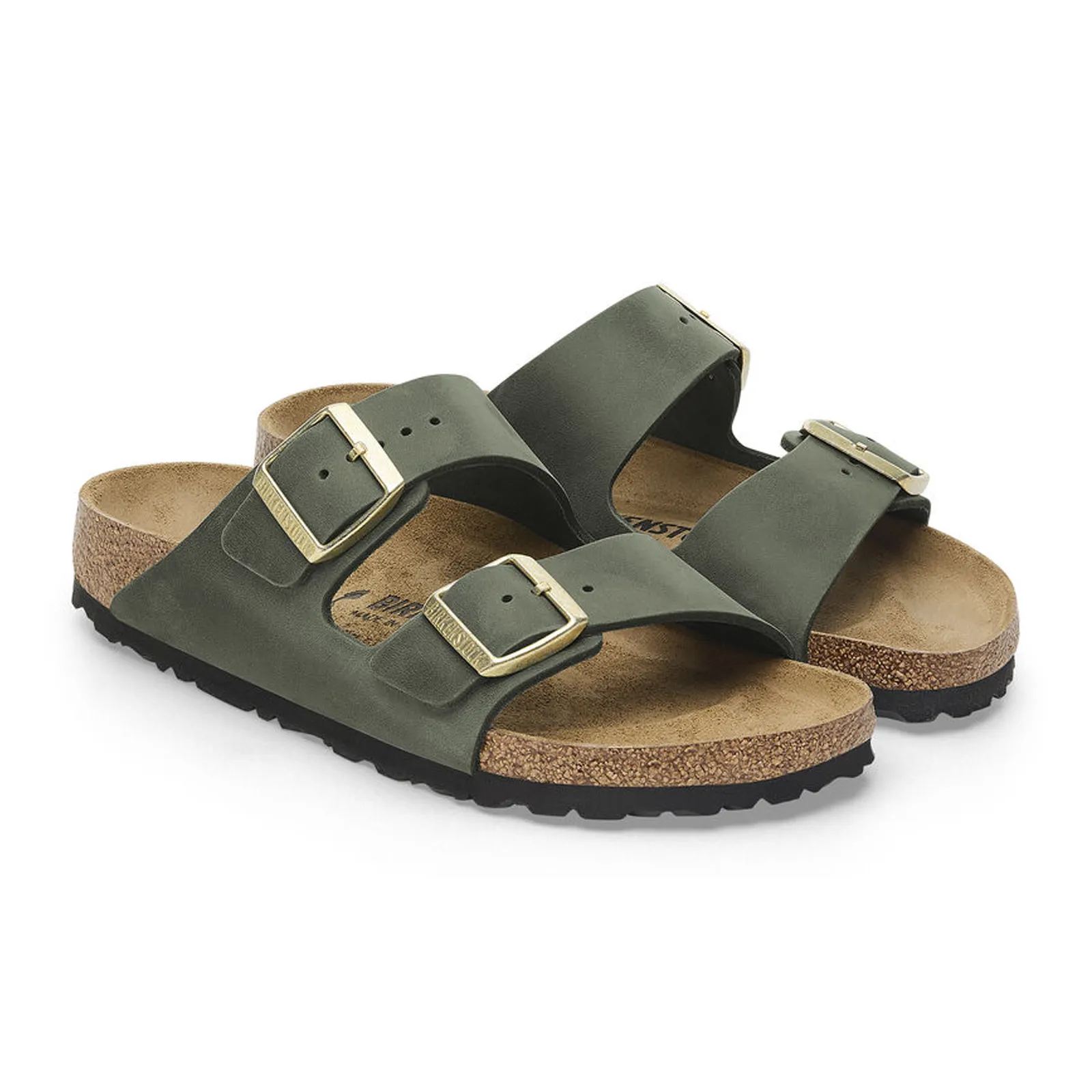 Birkenstock Arizona Narrow Slide Sandal (Women) - Thyme Oiled Leather