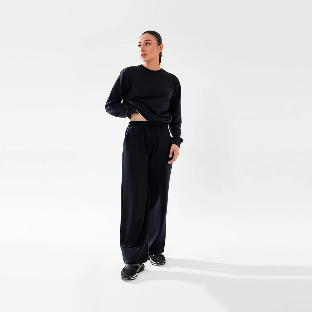 Black Wide Leg Trouser Unisex