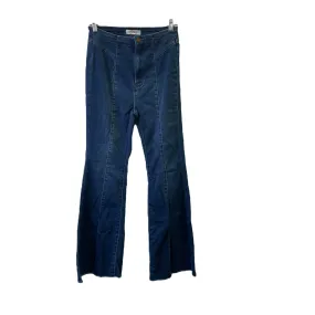 Blue Denim Jeans Flared By Vibrant, Size: 8