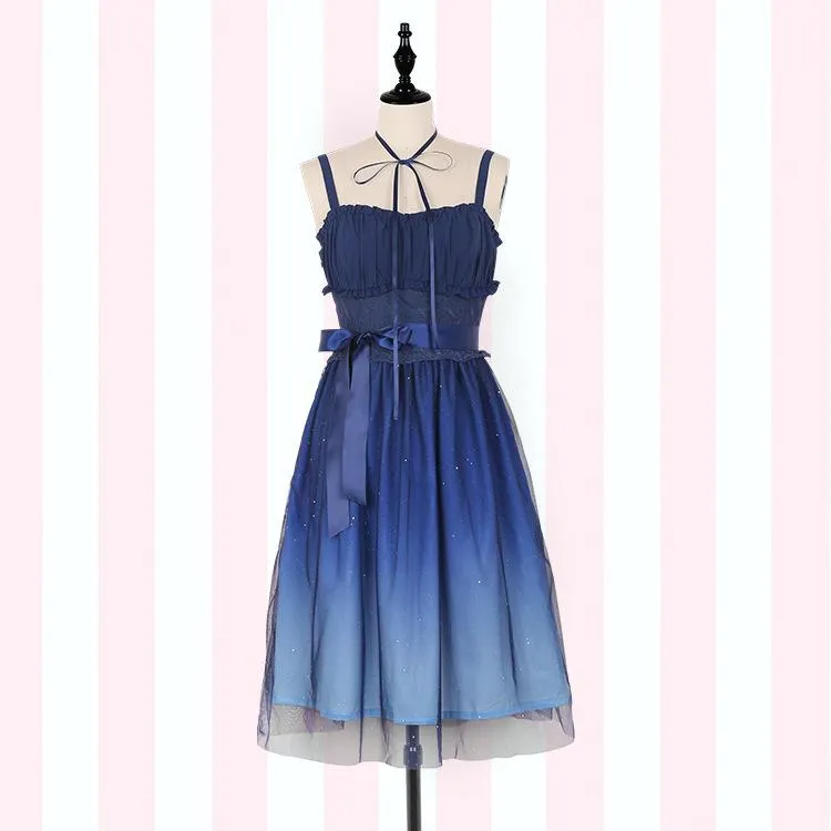 Blue Galaxy Stars Dress