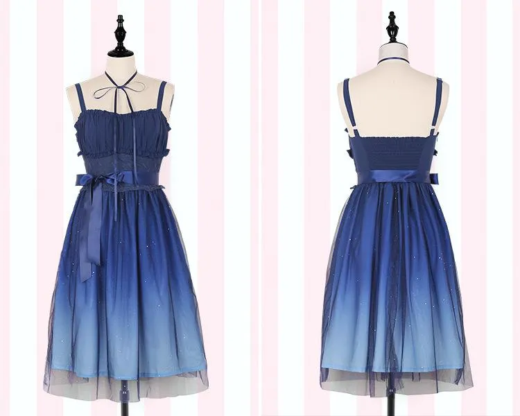 Blue Galaxy Stars Dress