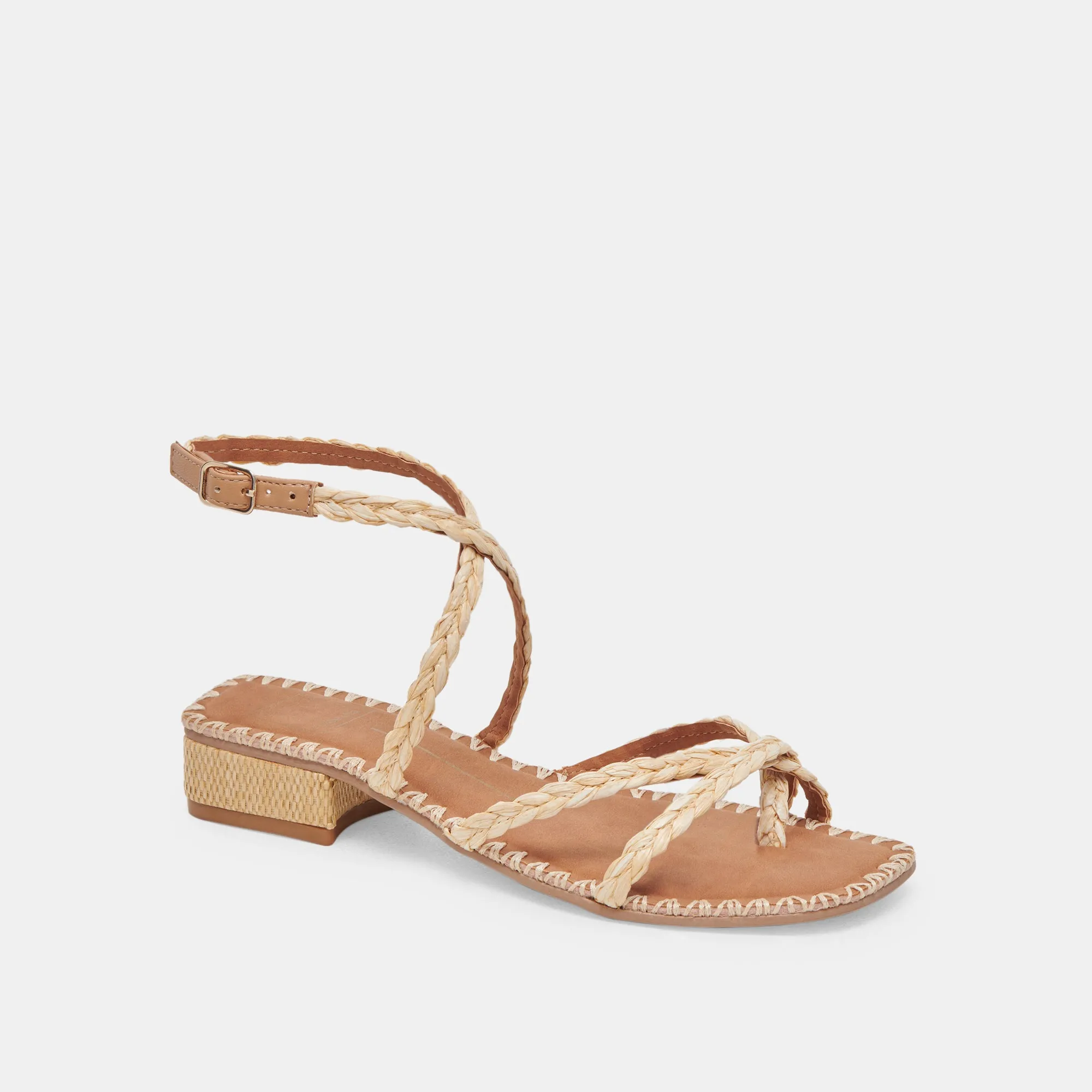 BRINN SANDALS LT NATURAL RAFFIA