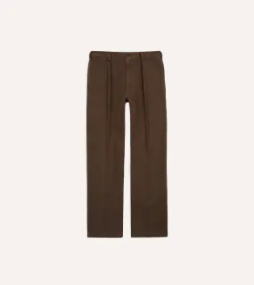 Brown Heavy Cotton Twill Games Trousers