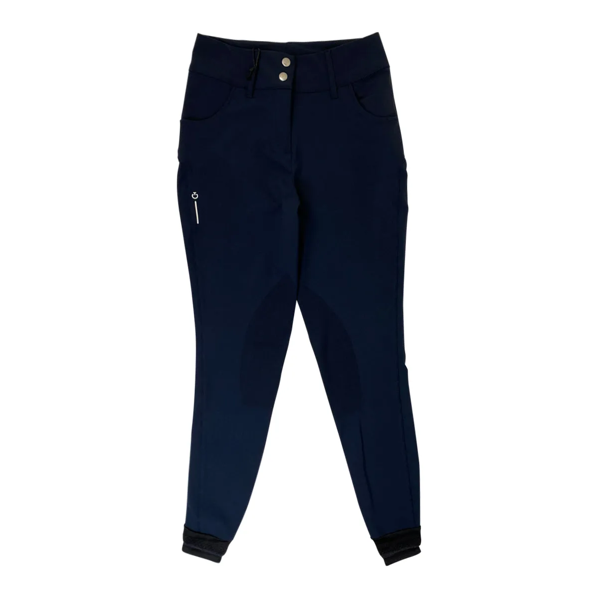 Cavalleria Toscana RS High Waist Knee Patch Breeches in Navy - Women's IT 44/US 30