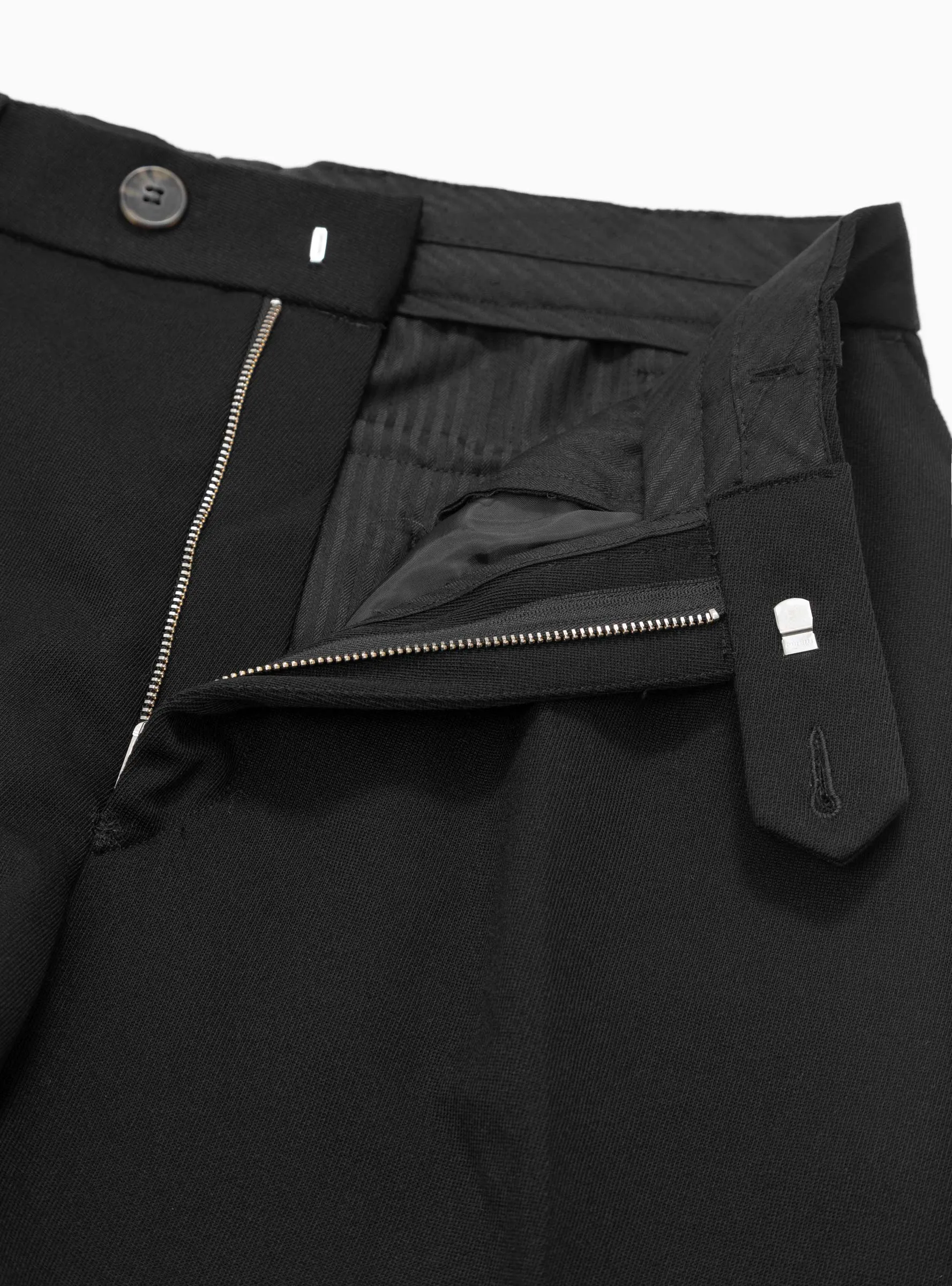 Classic Wool Trousers Black