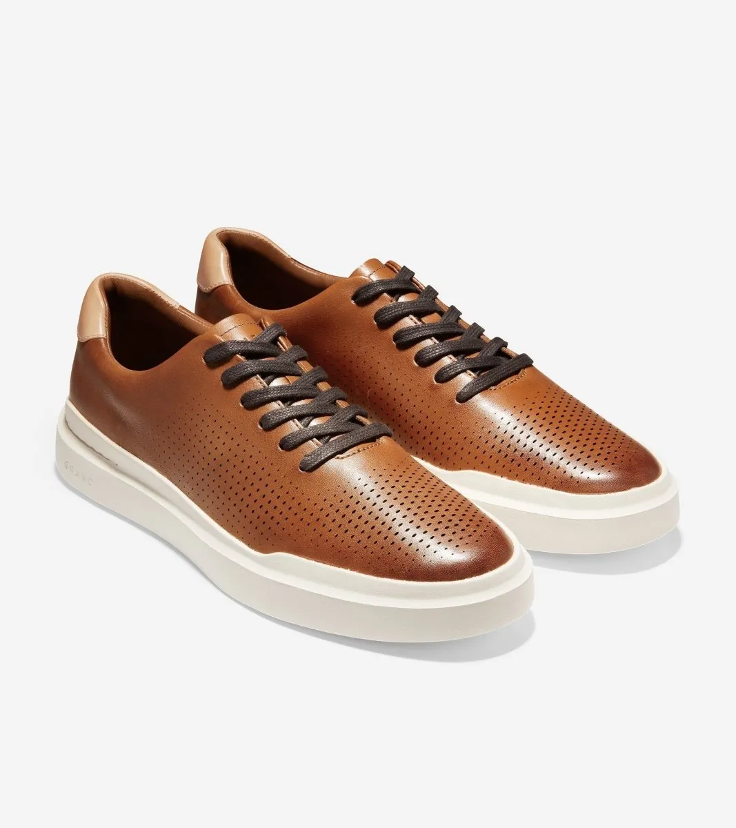 Cole Haan Men's GrandPro Rally Lazer Cut Tan Leather