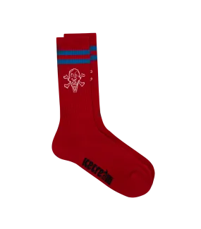 CONES AND BONES SPORTS SOCK - RED