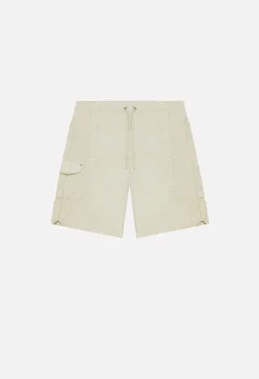 Cotton Poplin Frame Shorts / Desert