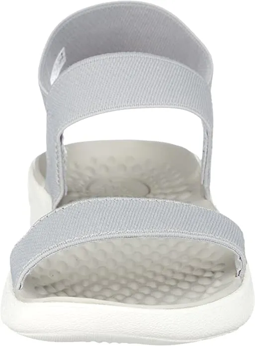 Womens Crocs LiteRide Welded Slippers, Light Grey (205106-00J) - Lightweight and Comfortable Footwear