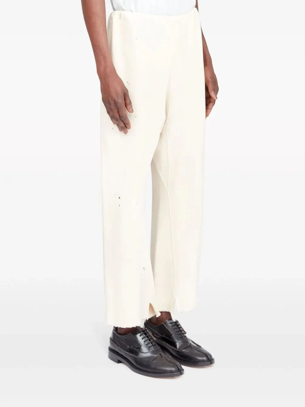 CROPPED COTTON TROUSERS