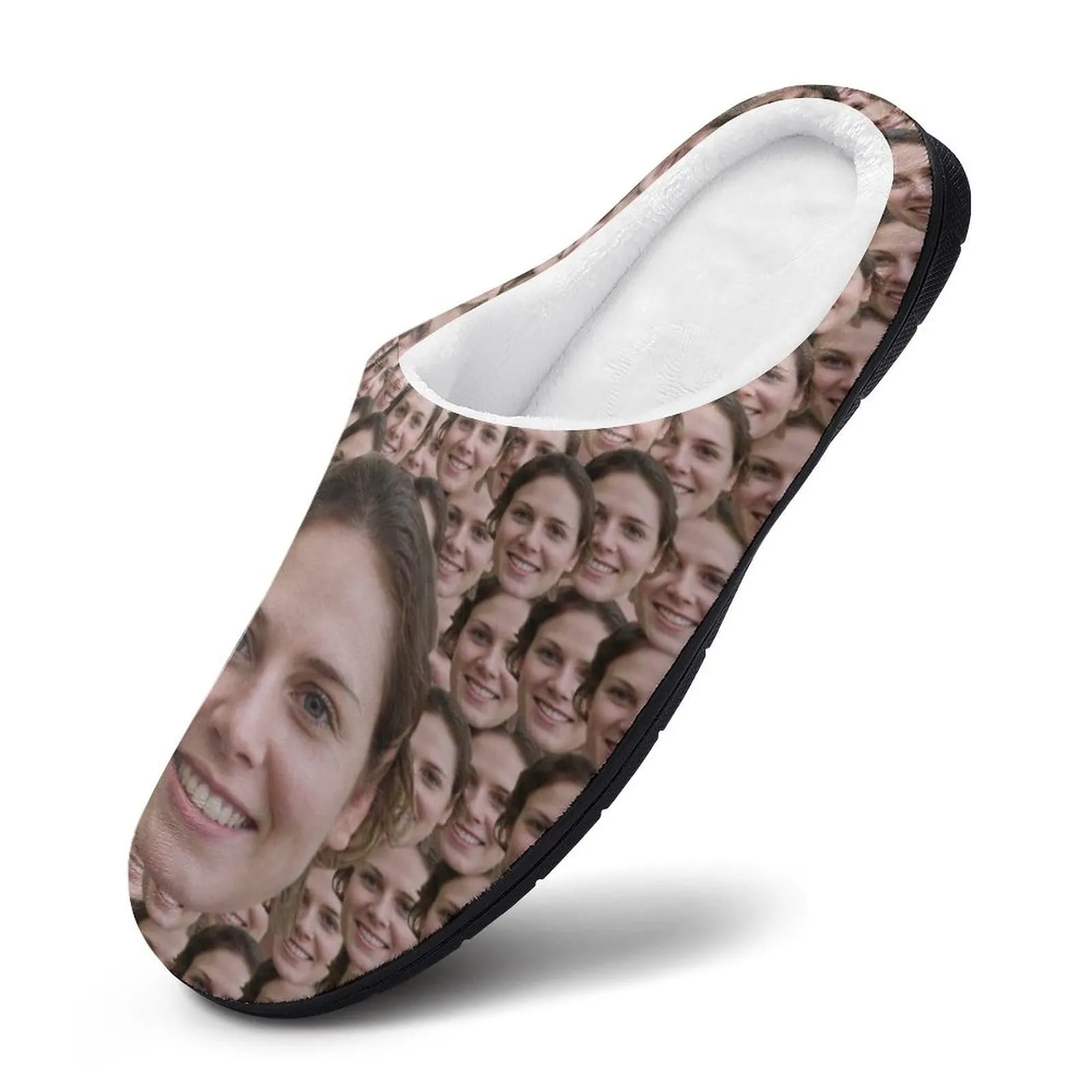 Custom Face Seamless Photo All Over Print Cotton Slippers For Men Women