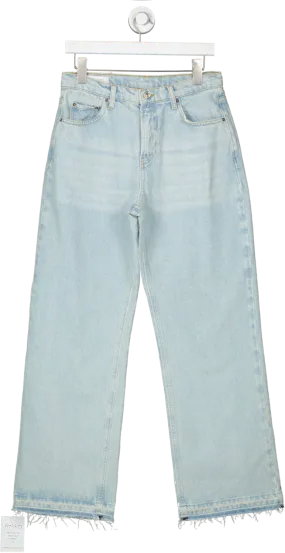 de rococo Blue Distressed Hem Jeans W27