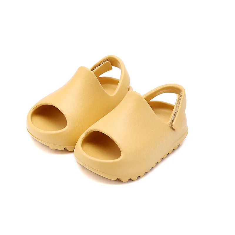 DEANWANGKT Children's Coconut Slippers Summer Wholesale Home Boys and Girls Parent-Child Baby Thick Bottom Anti-Slip Heel Outdoor Slippers