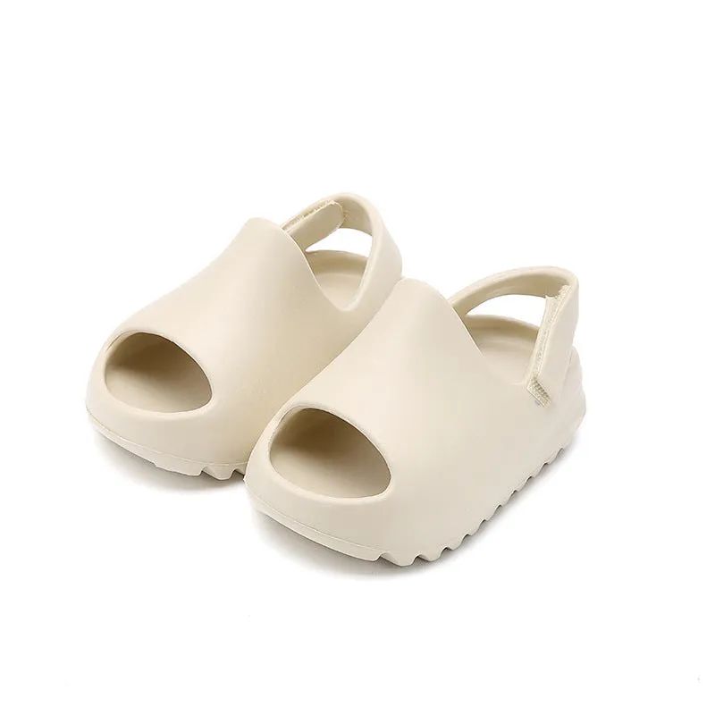 DEANWANGKT Children's Coconut Slippers Summer Wholesale Home Boys and Girls Parent-Child Baby Thick Bottom Anti-Slip Heel Outdoor Slippers