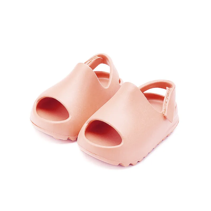 DEANWANGKT Children's Coconut Slippers Summer Wholesale Home Boys and Girls Parent-Child Baby Thick Bottom Anti-Slip Heel Outdoor Slippers