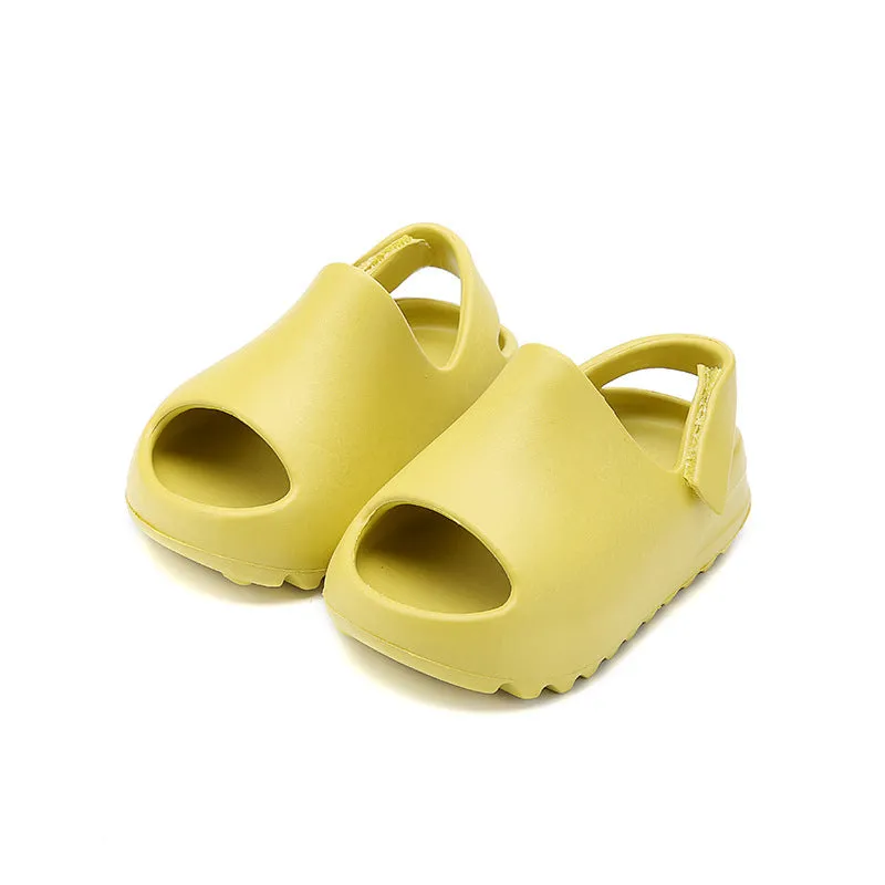 DEANWANGKT Children's Coconut Slippers Summer Wholesale Home Boys and Girls Parent-Child Baby Thick Bottom Anti-Slip Heel Outdoor Slippers