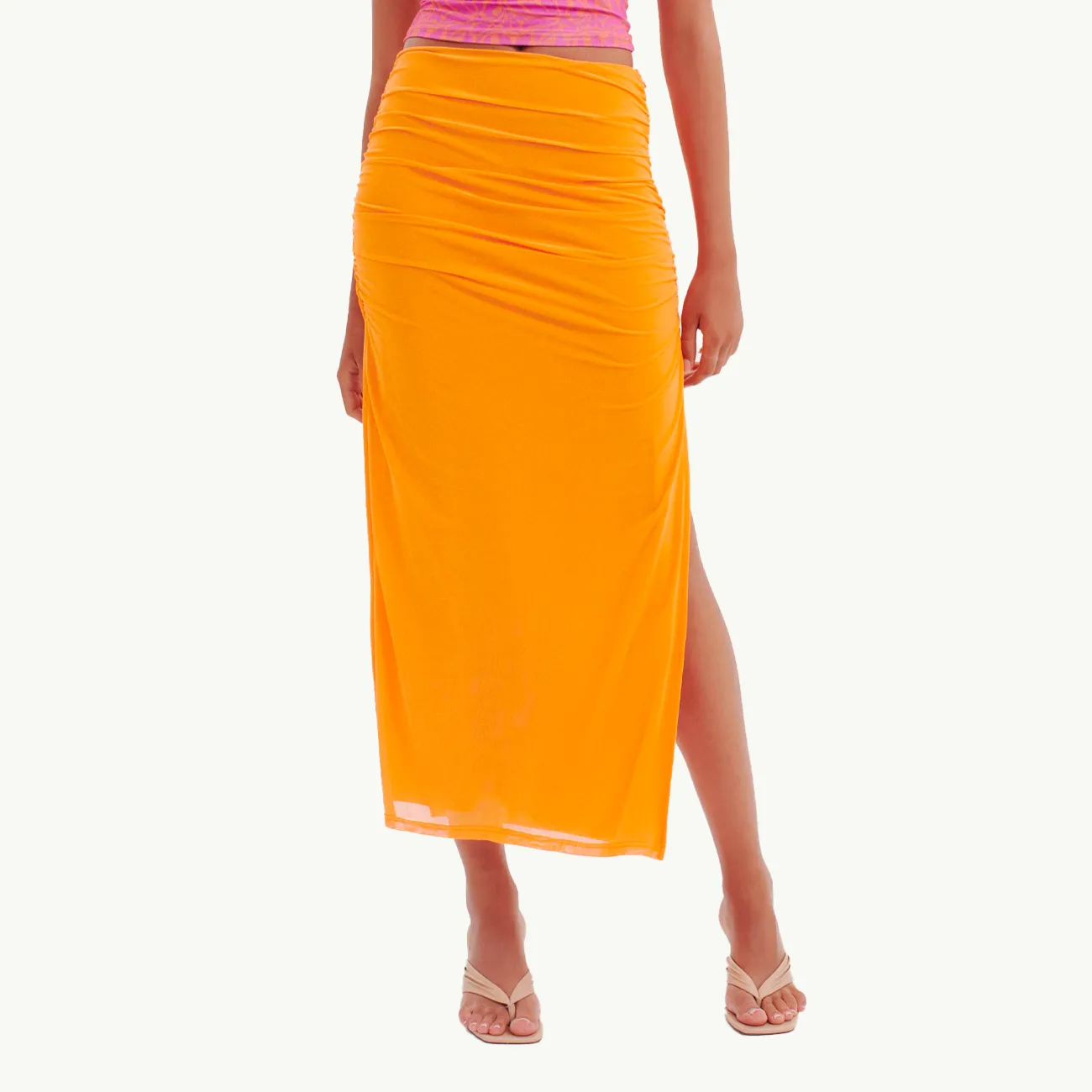 DESIRE MESH SKIRT APEROL