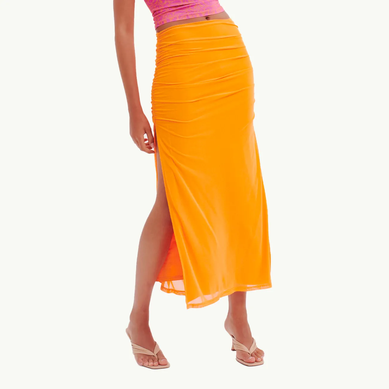 DESIRE MESH SKIRT APEROL