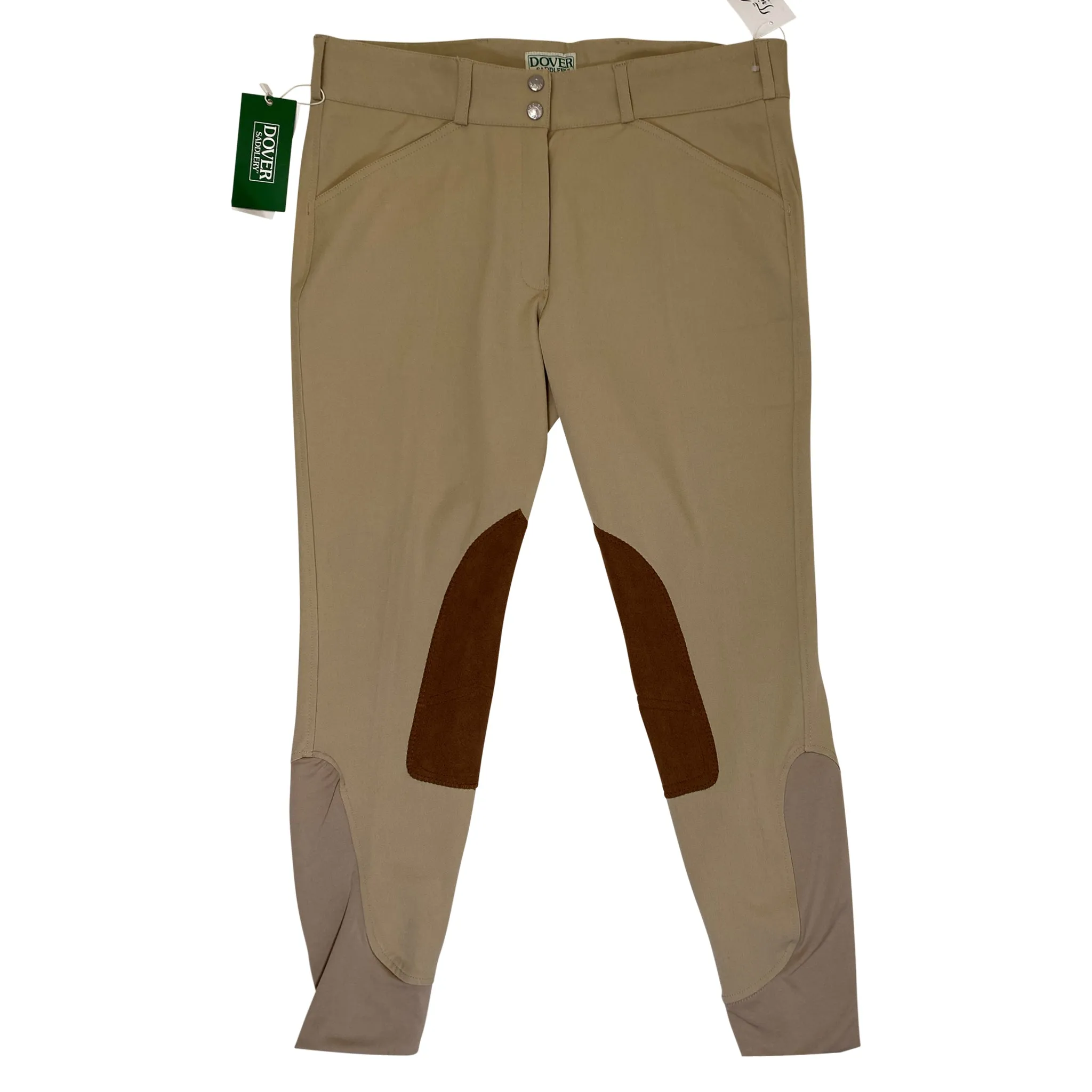 Dover Saddlery 'Wellesley Competition' Knee-Patch Breech  in Tan - Women's 32