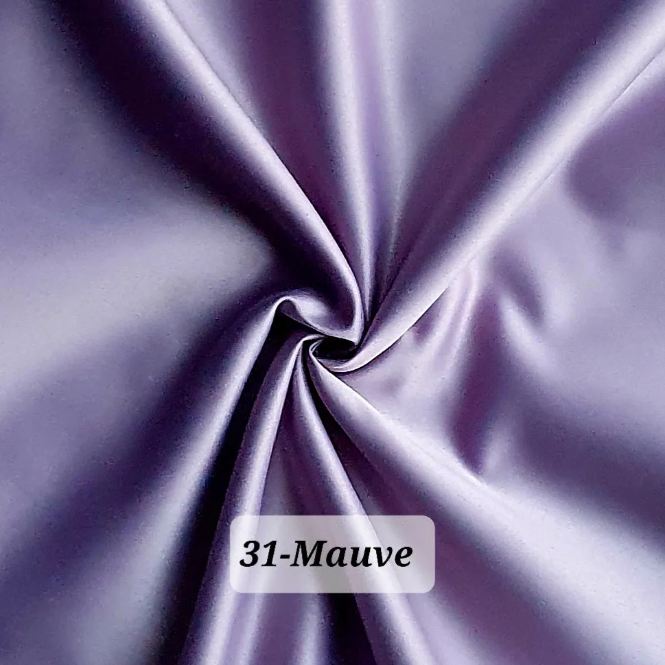 Dull Duchess Satin Fabric Premium Quality Smooth Dress Material 60", Bridal Satins