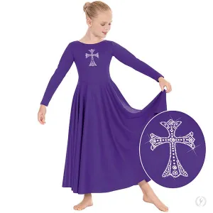 Eurotard 11022C Girls Royal Cross Dress