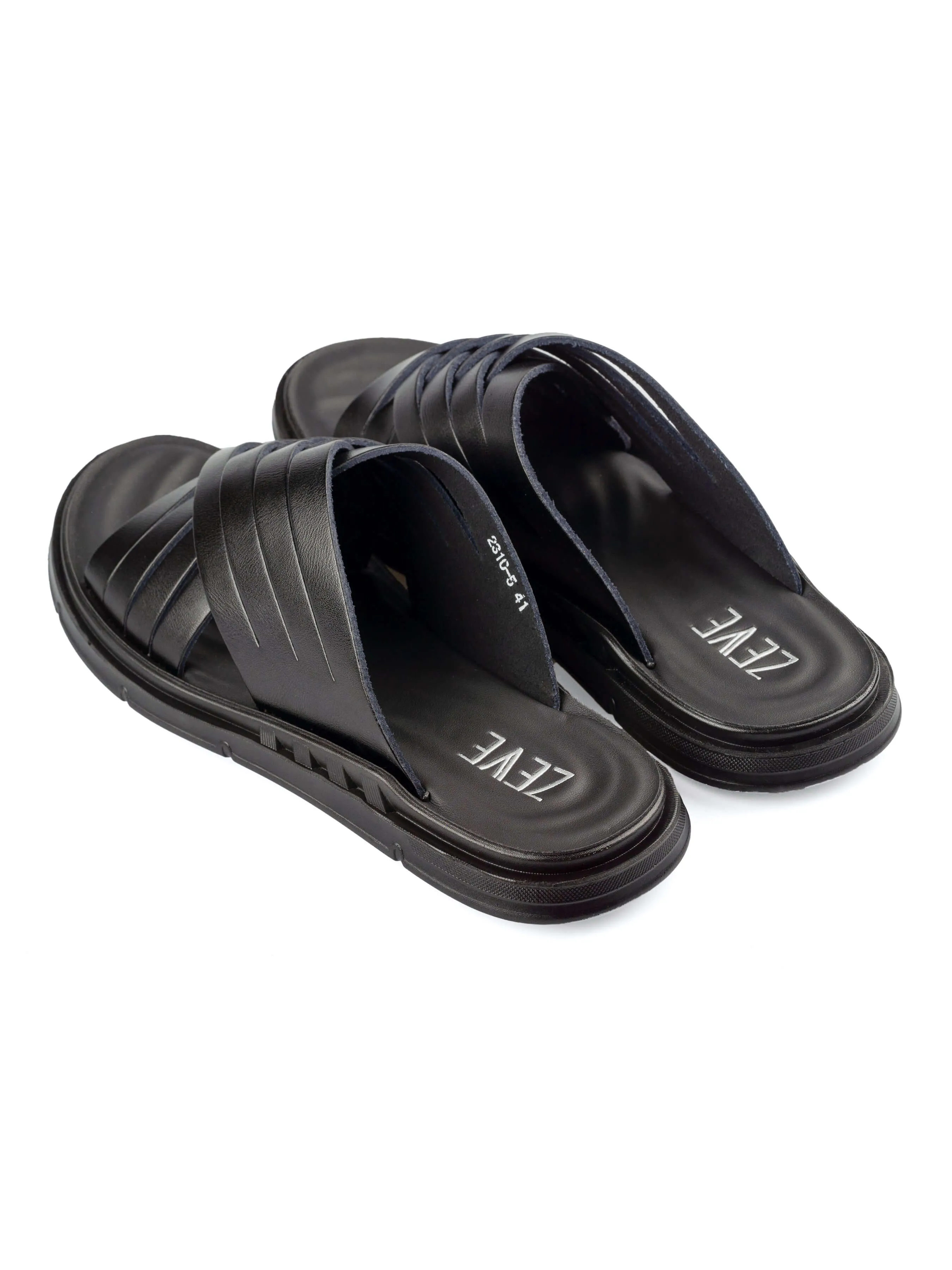 Faro Sandal - Black Leather