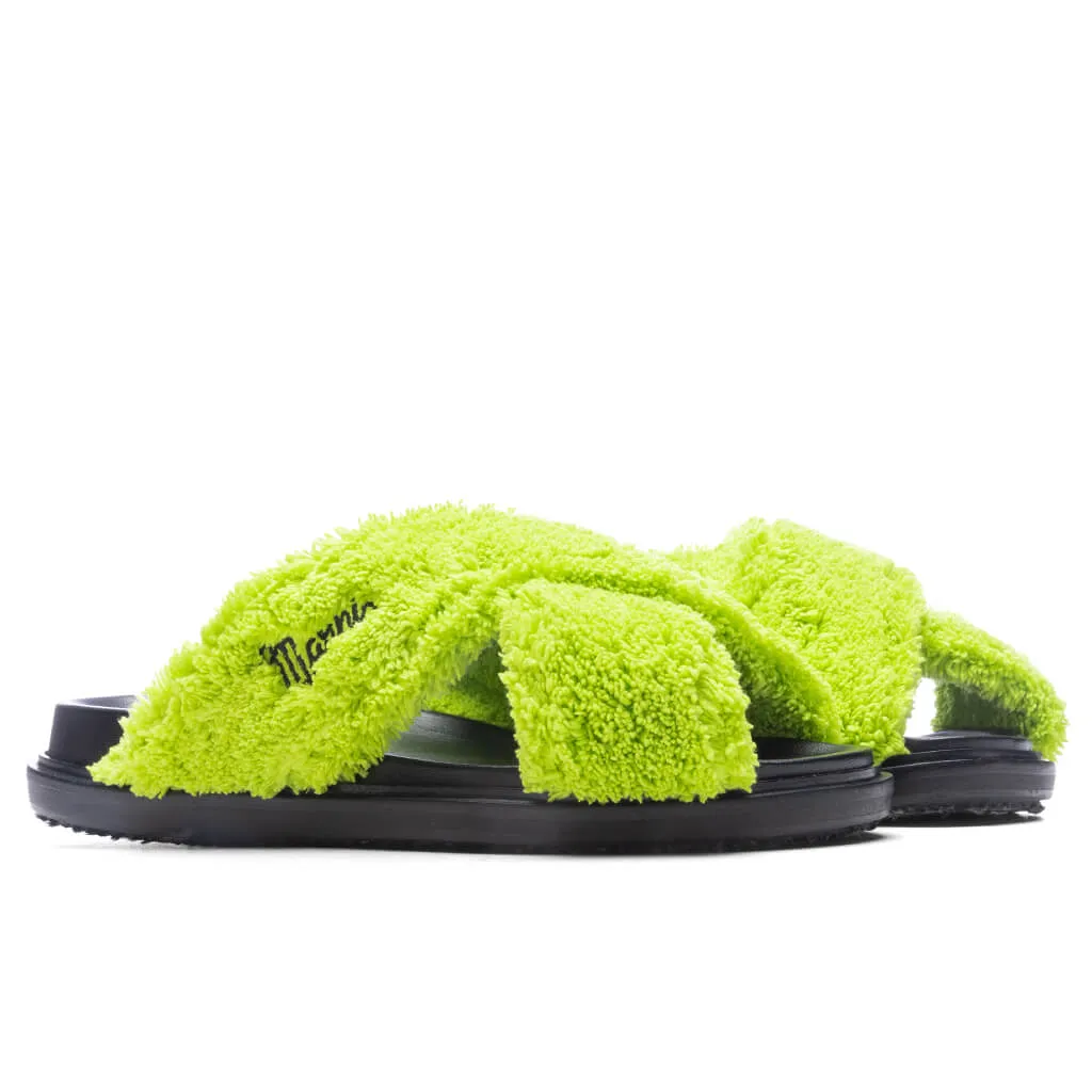 Fussbett Slide Sandal - Lime Green