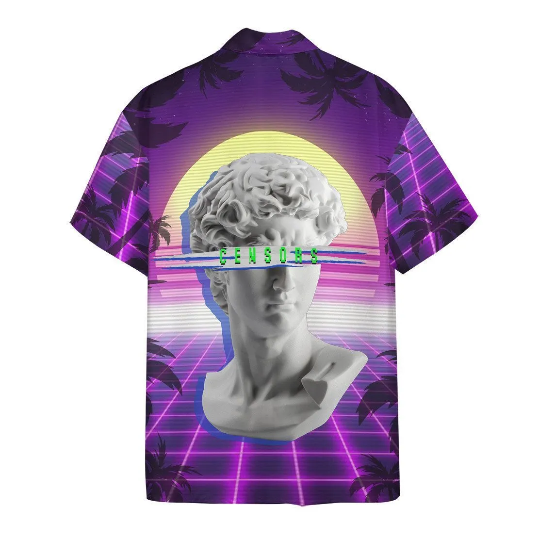 Gearhuman 3D David Head Vaporwave Hawaii Shirt