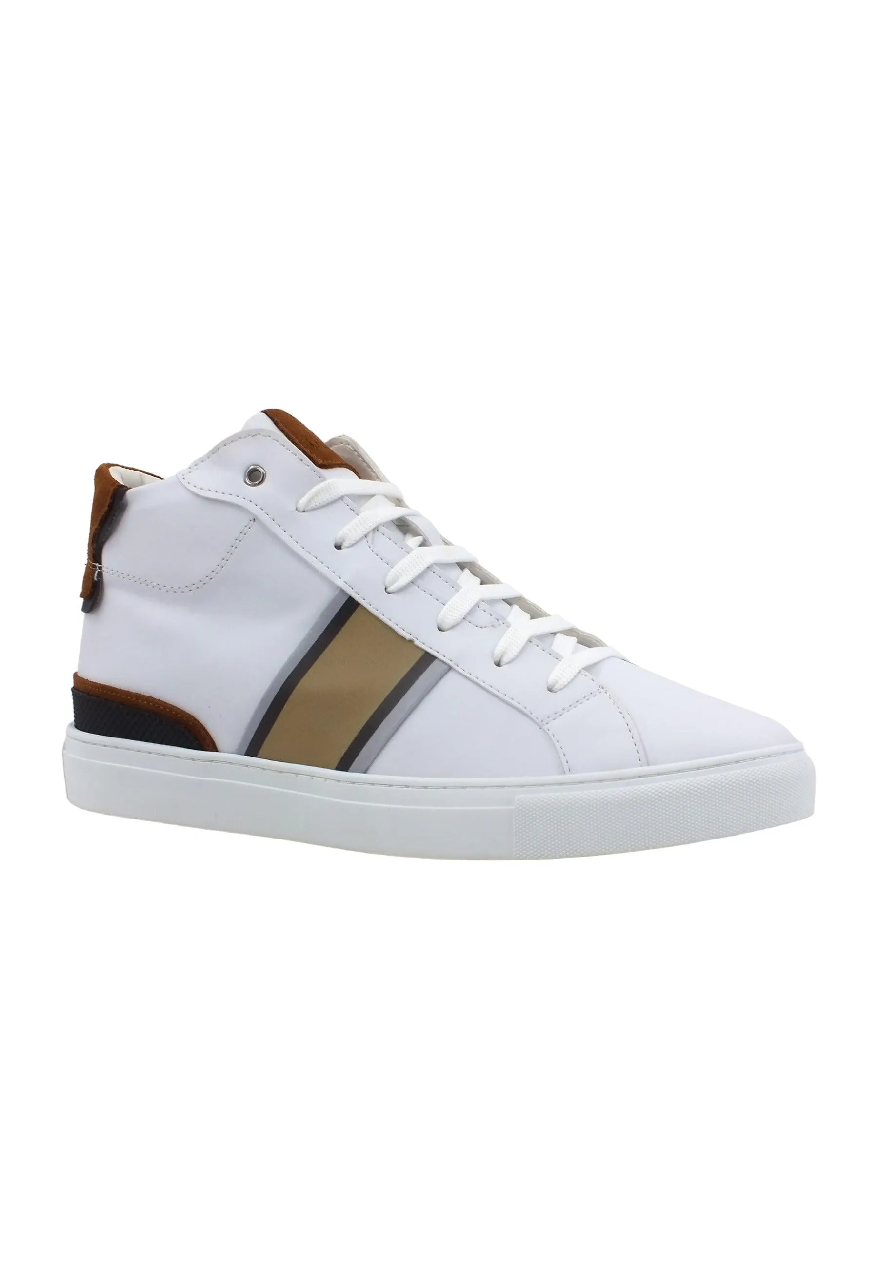 GUESS Sneaker Hi Sneaker Uomo White Beige FM5TOMELL12