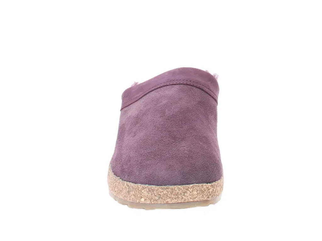 Haflinger Clogs Sheepskin Snowbird Aubergine