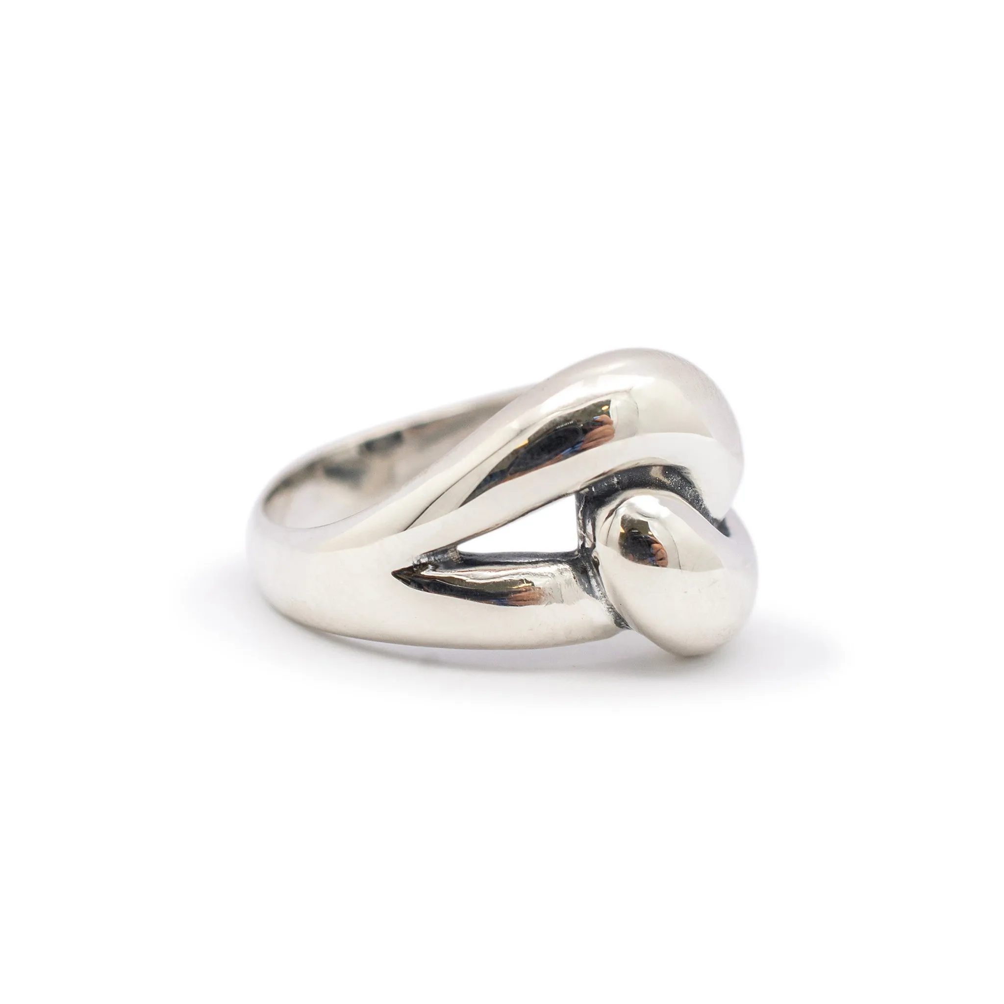 James Avery 925 Sterling Silver Retired Cadena Knot Cocktail Ring