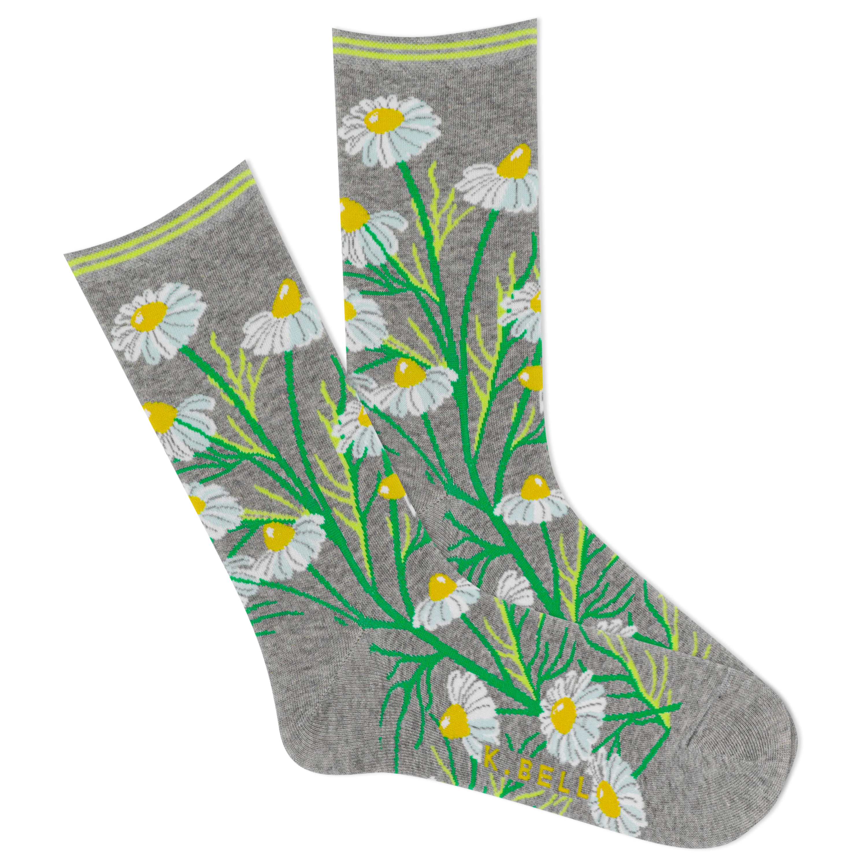 K.Bell Women's Daisies Crew Sock