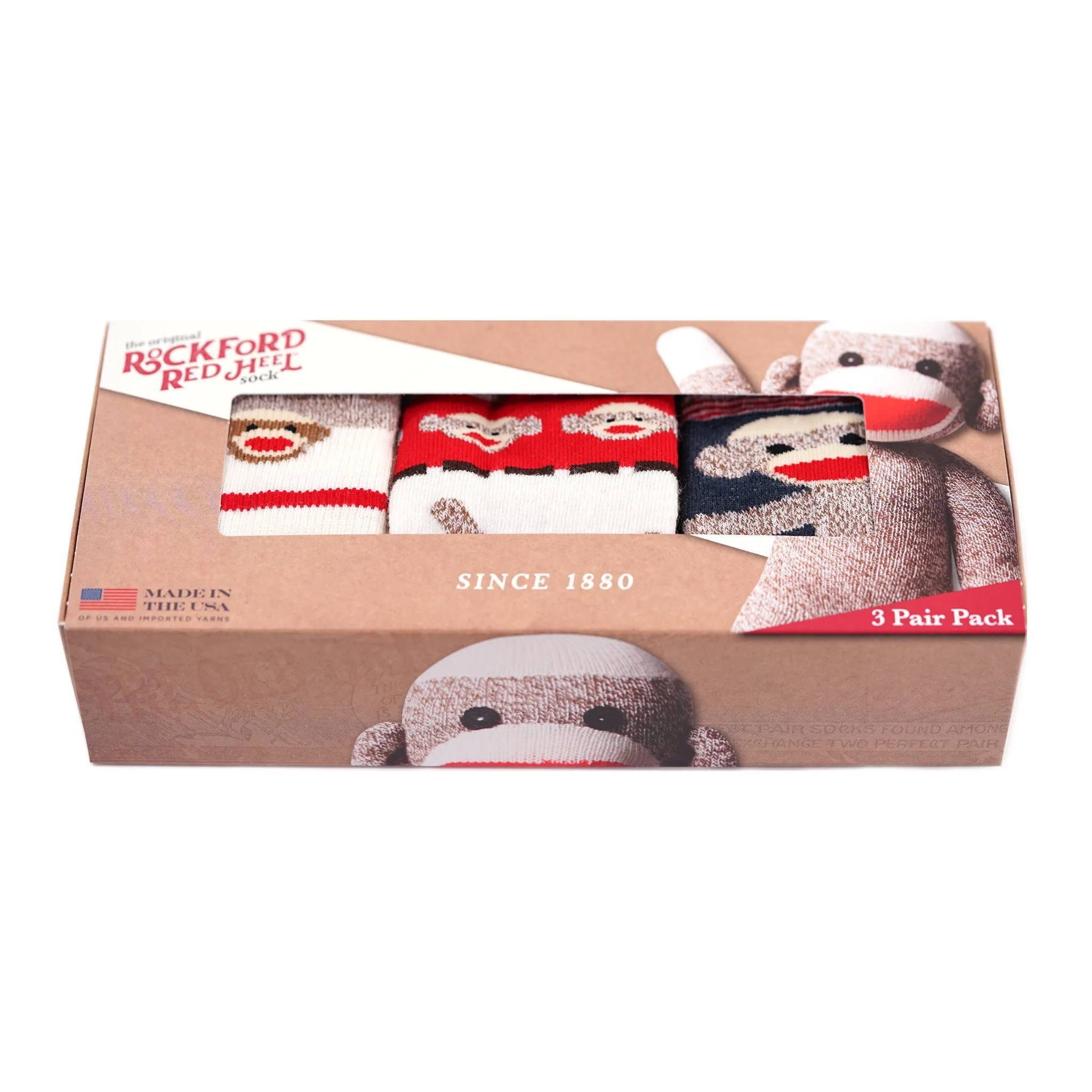 Kid's Red Heel Socks Gift Box