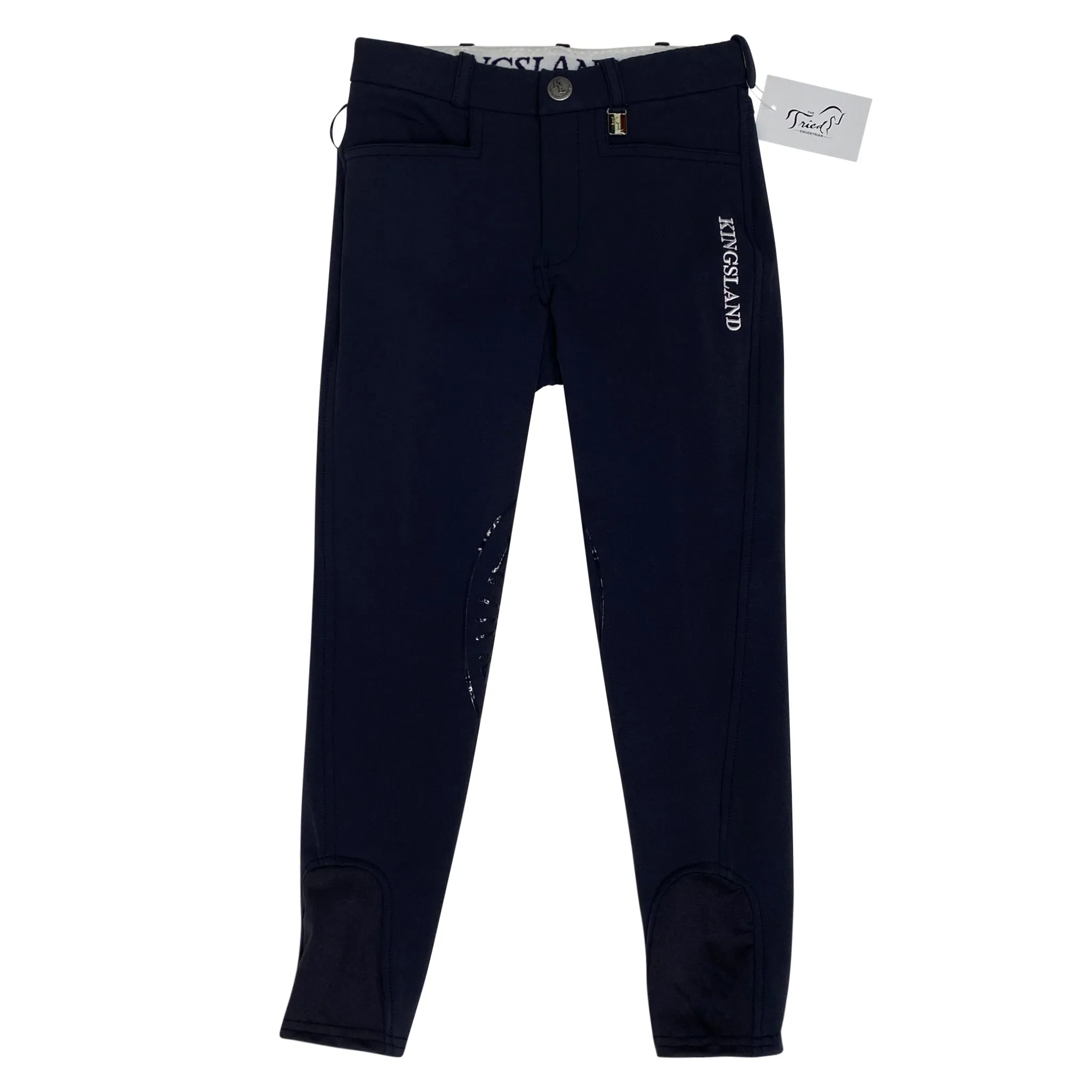 Kingsland 'Kitti' Knee Grip Breeches in Navy - Children's 8