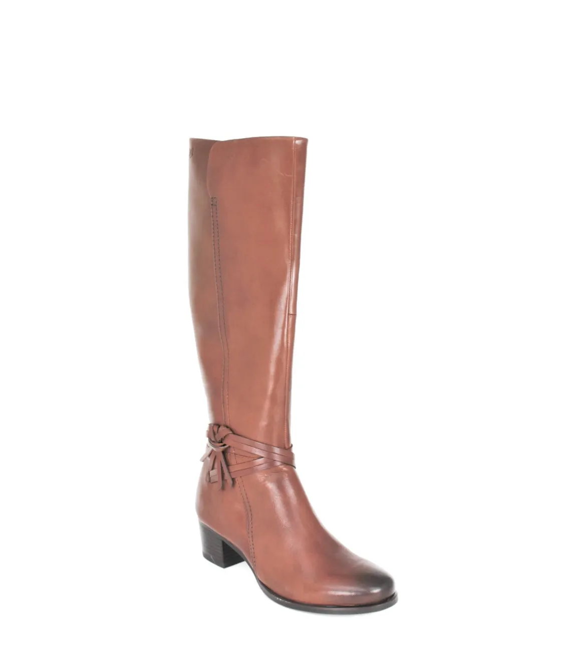 Knee High Block Mid Heel Boot