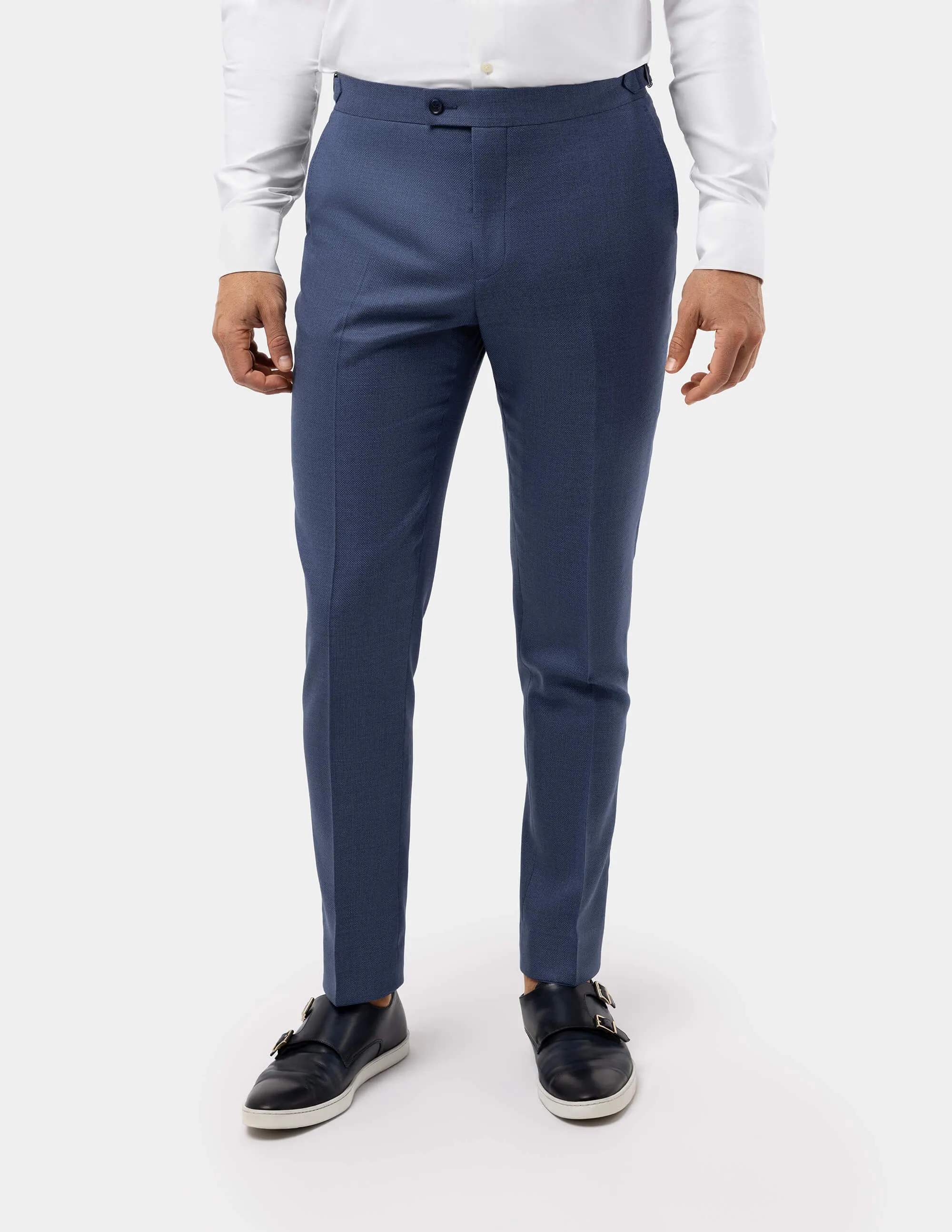 Light Blue Wool Trousers