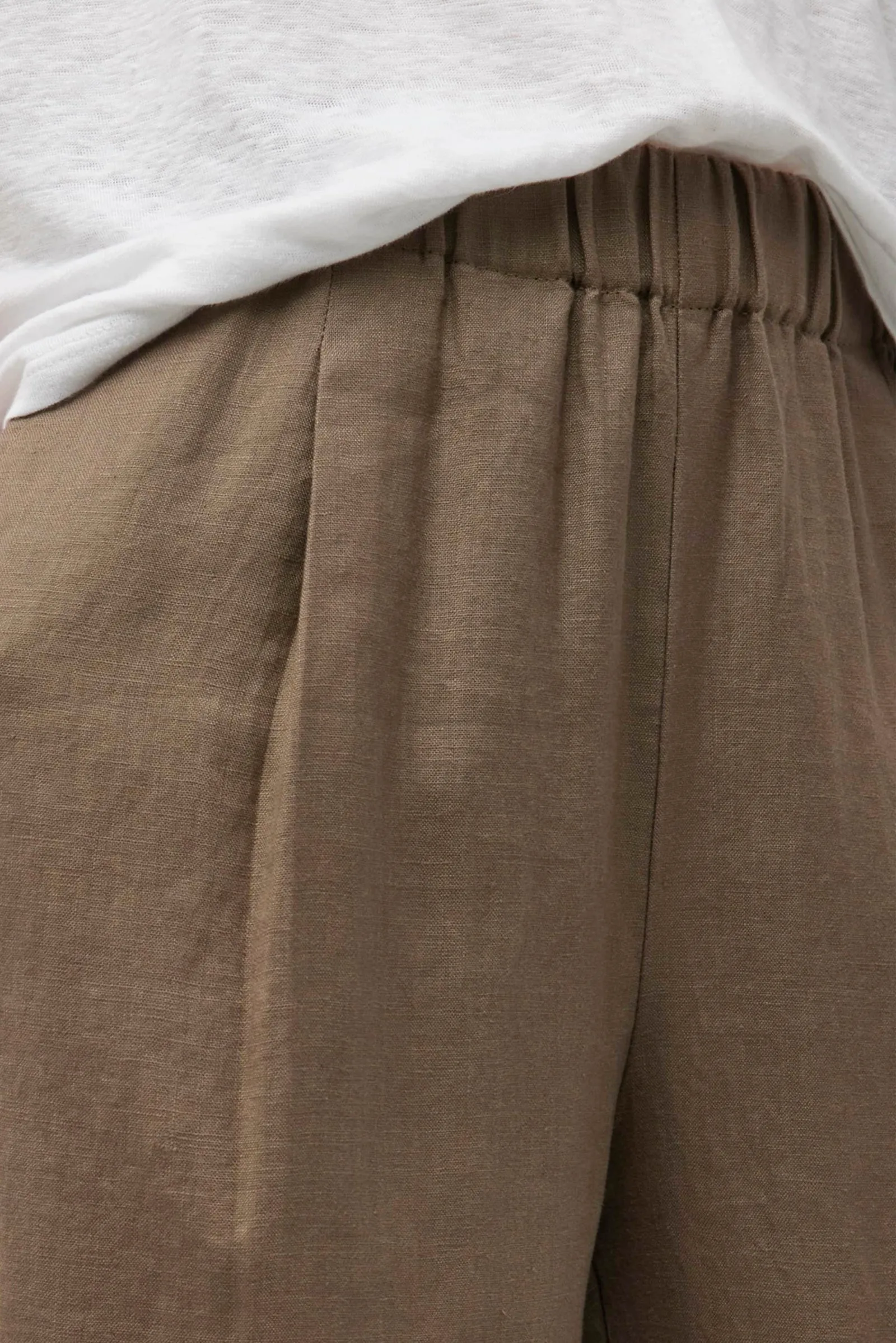 Linen Straight Trousers