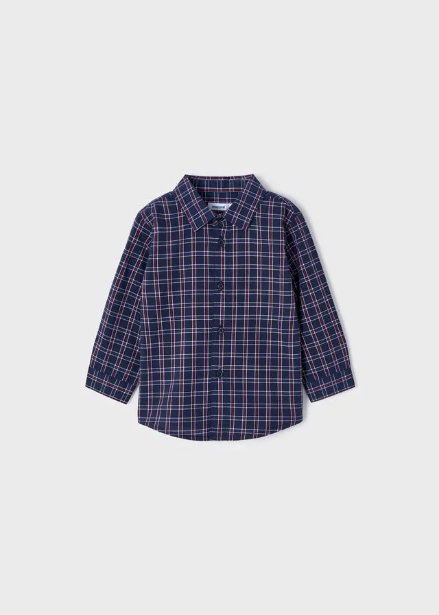 Mayoral Baby L/S Plaid Shirt _Navy 2160-78