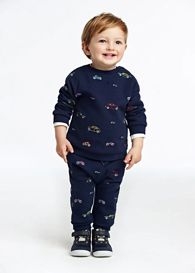 Mayoral Baby Printed Sweatpants _Navy 2530-29