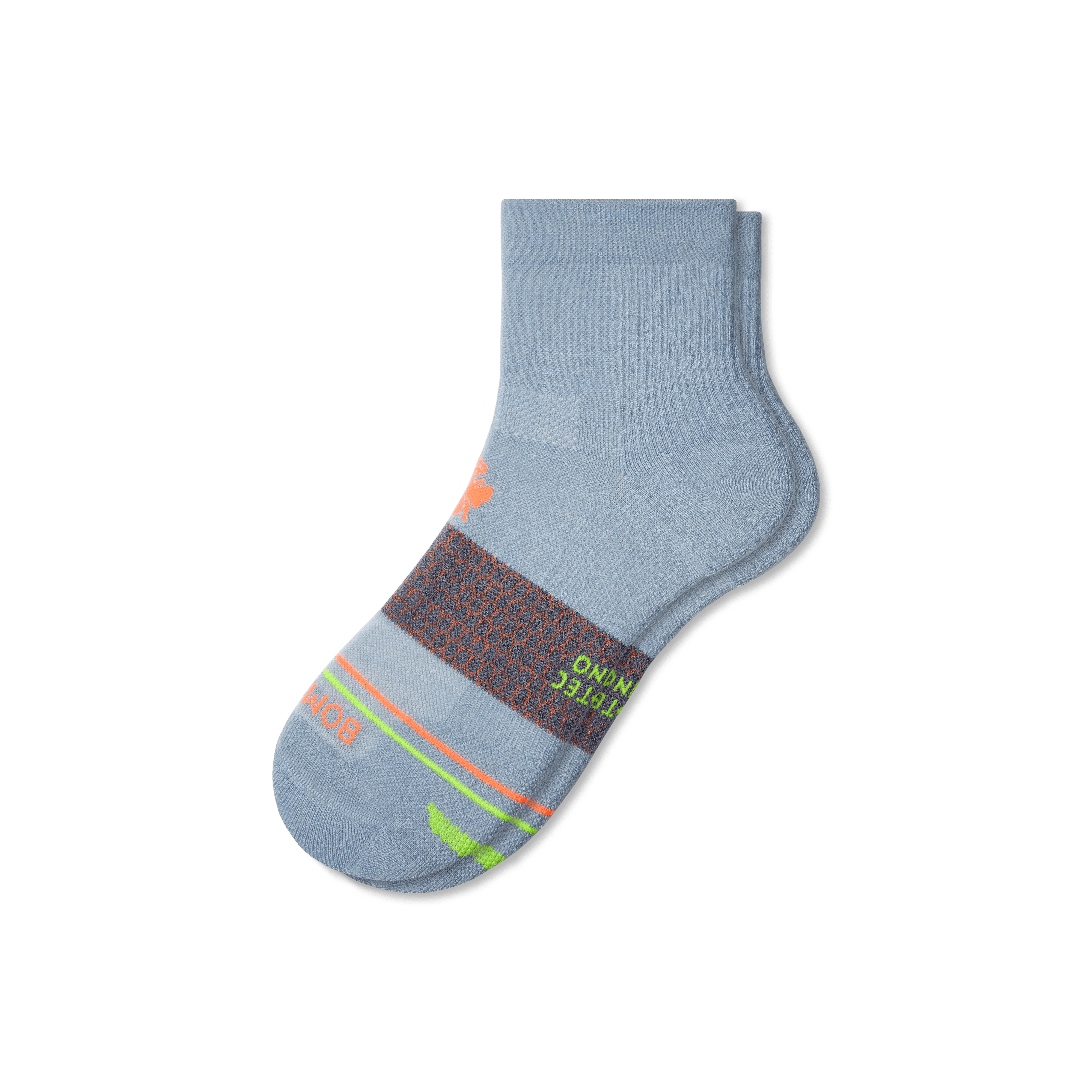 Men's Merino Wool Blend Athletic Quarter Socks