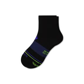 Men's Merino Wool Blend Athletic Quarter Socks