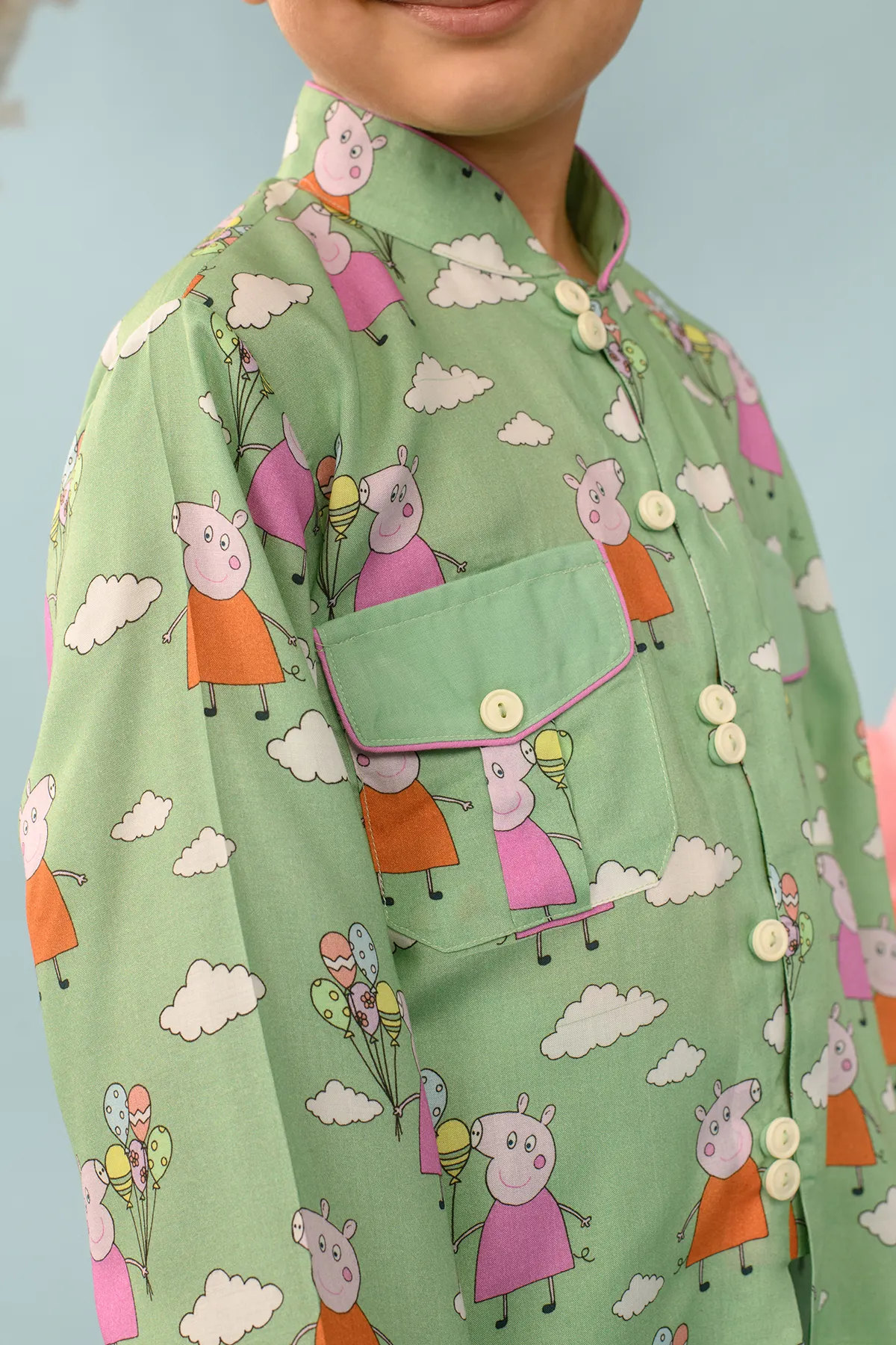 Merald- Peppa Pig Shirt & Pant Set For Boys