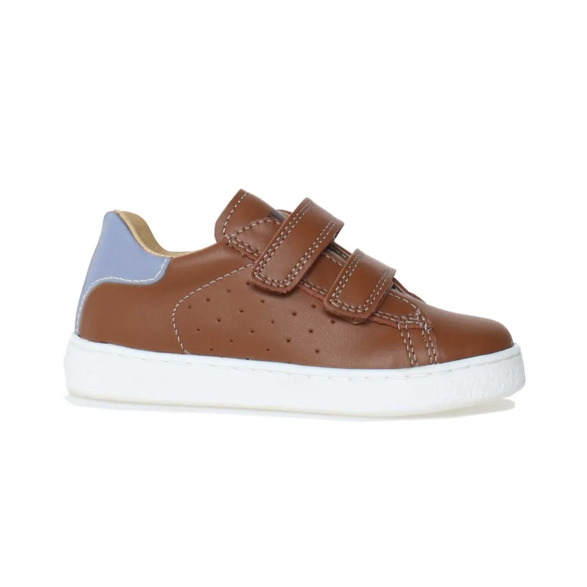 Naturino Boy's Hasselt 2 Cognac Leather/White (Sizes 29-34)